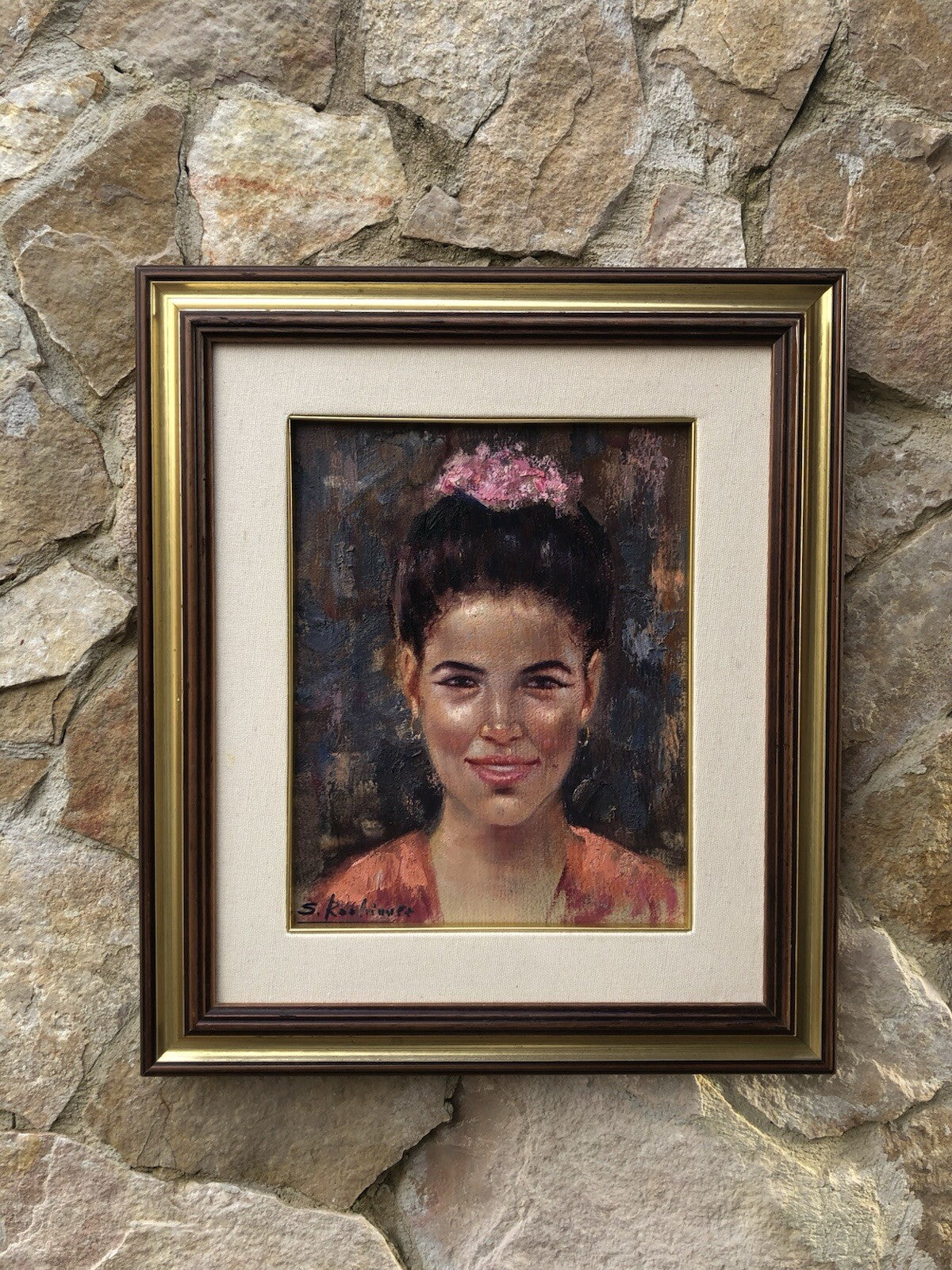 Quadro -Figura Di Donna- dipinto a olio
