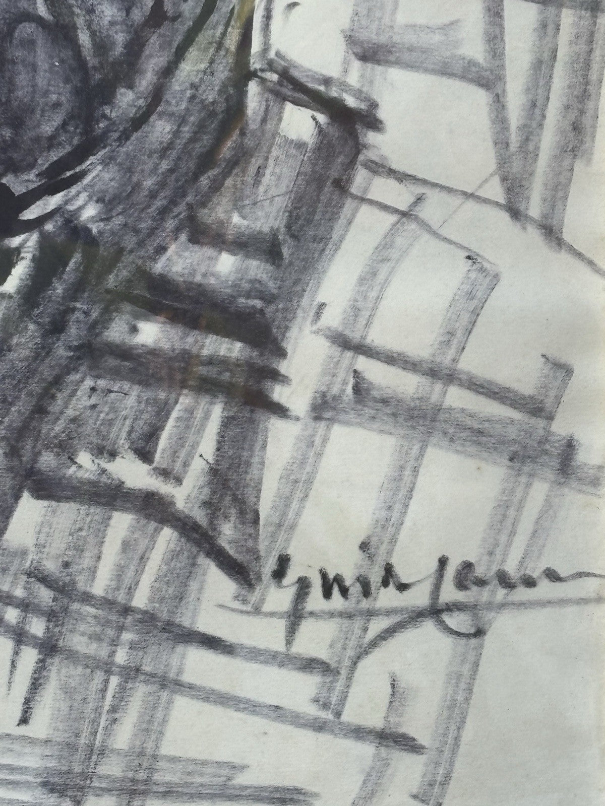 Quadro -Figura- Guido Casciaro tecnica mista su carta