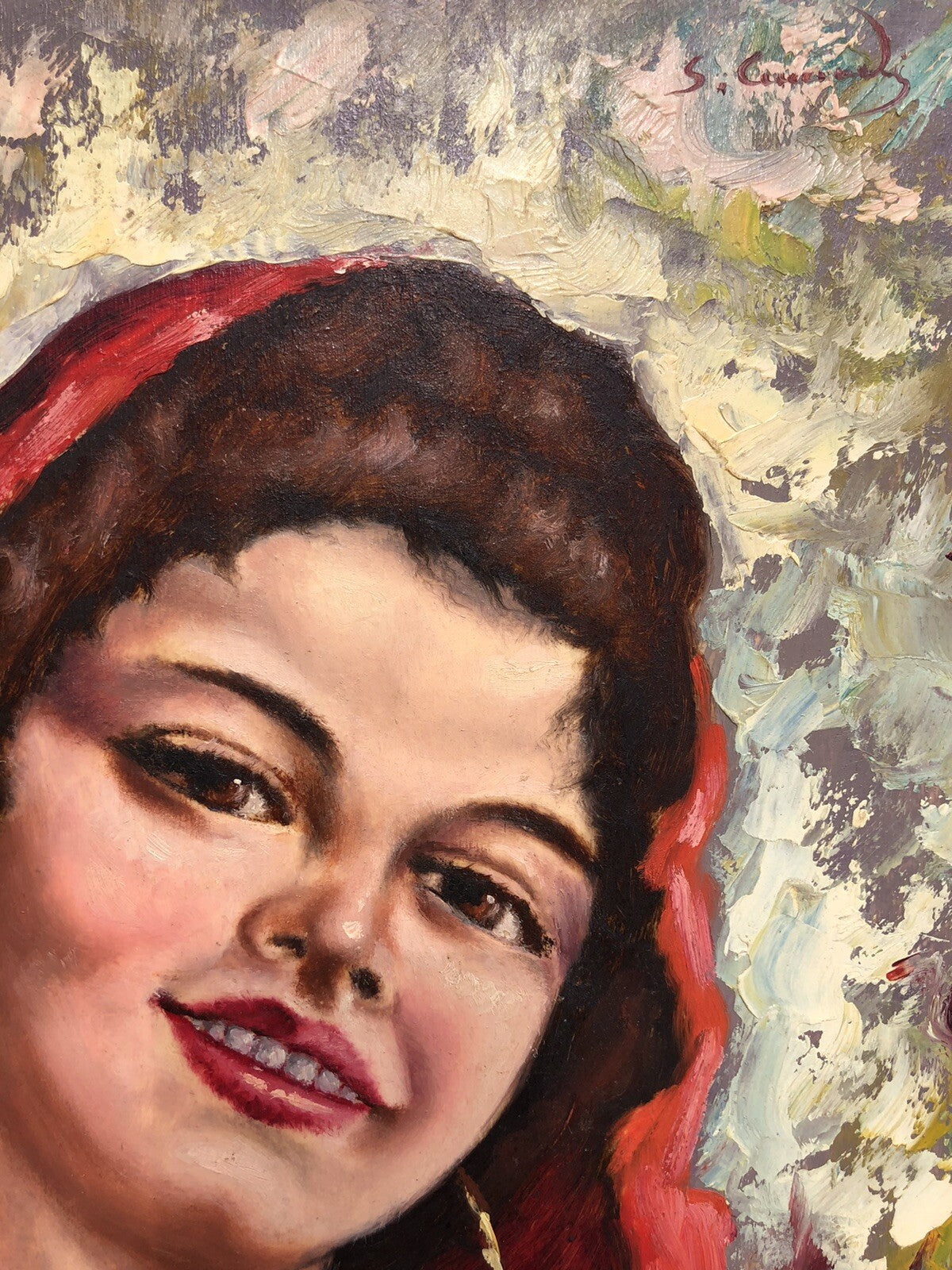 Quadro vintage -Figura Donna- dipinto a olio