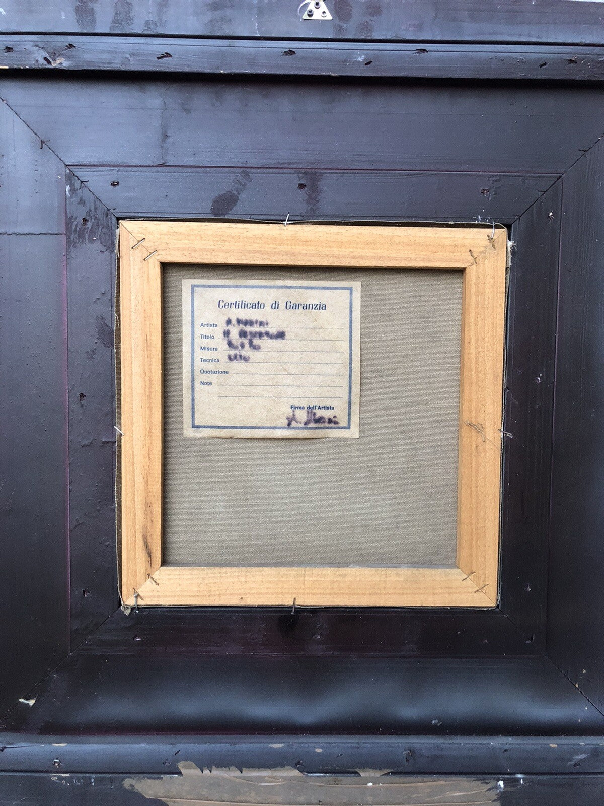 Quadro dipinto a olio su tela, soggetto Uomo Anziano