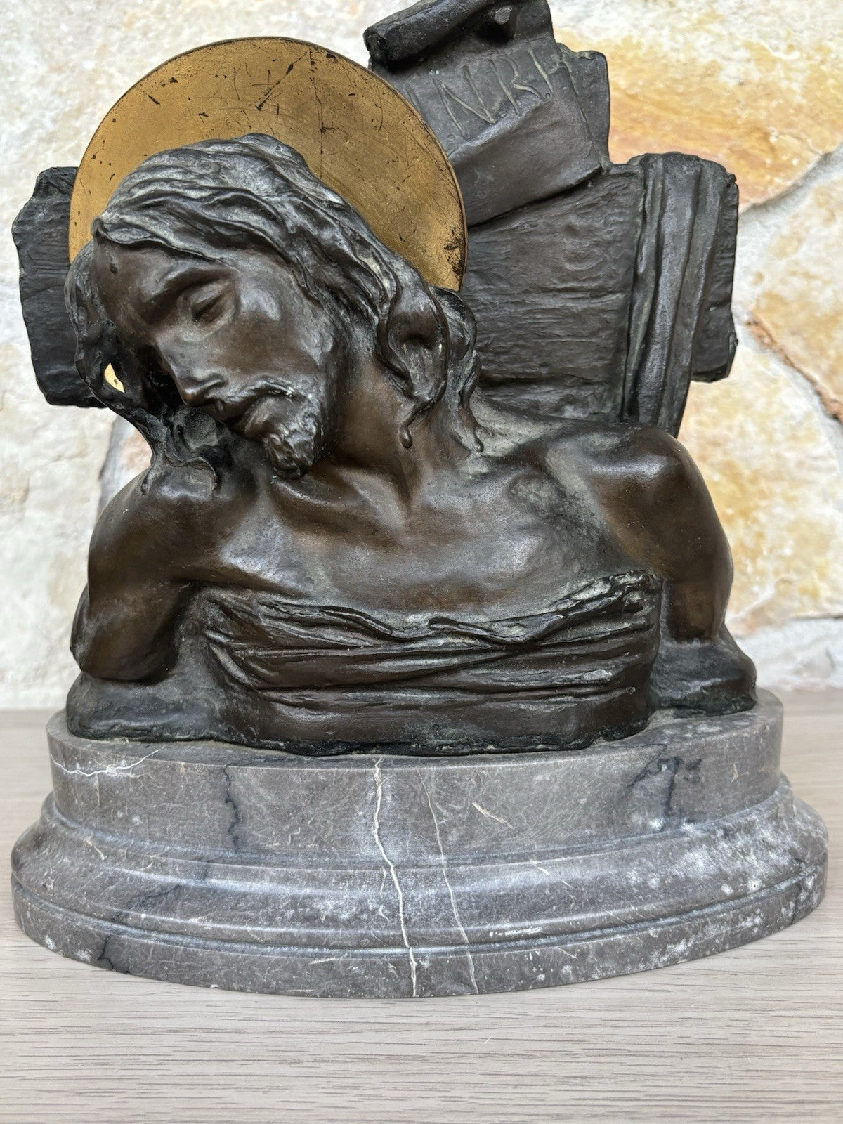 Antica Scultura In Bronzo Guido Cacciapuoti Datata 1923