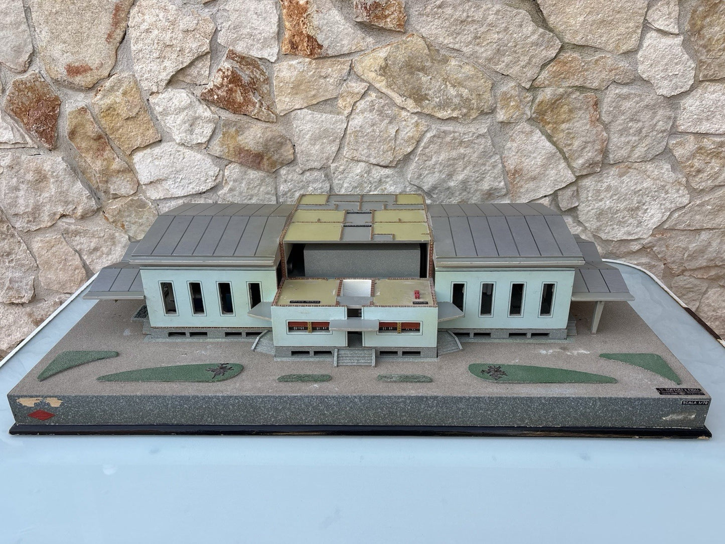 Modello Architettonico Vintage, Oleificio, V.Toffoli E Figli Anni’50