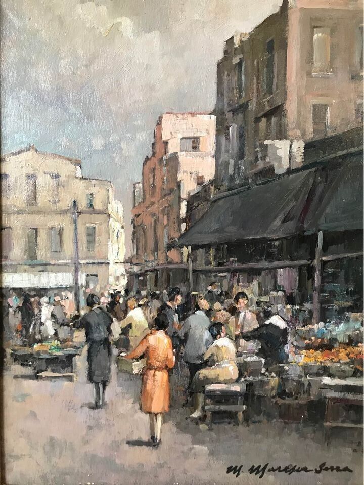 Quadro MARIO MARESCA SERRA dipinto a olio su tavoletta