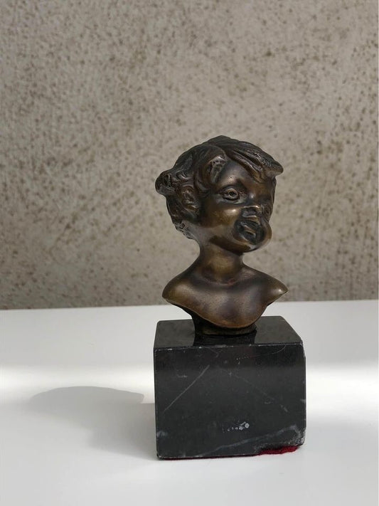 Piccola scultura vintage in bronzo