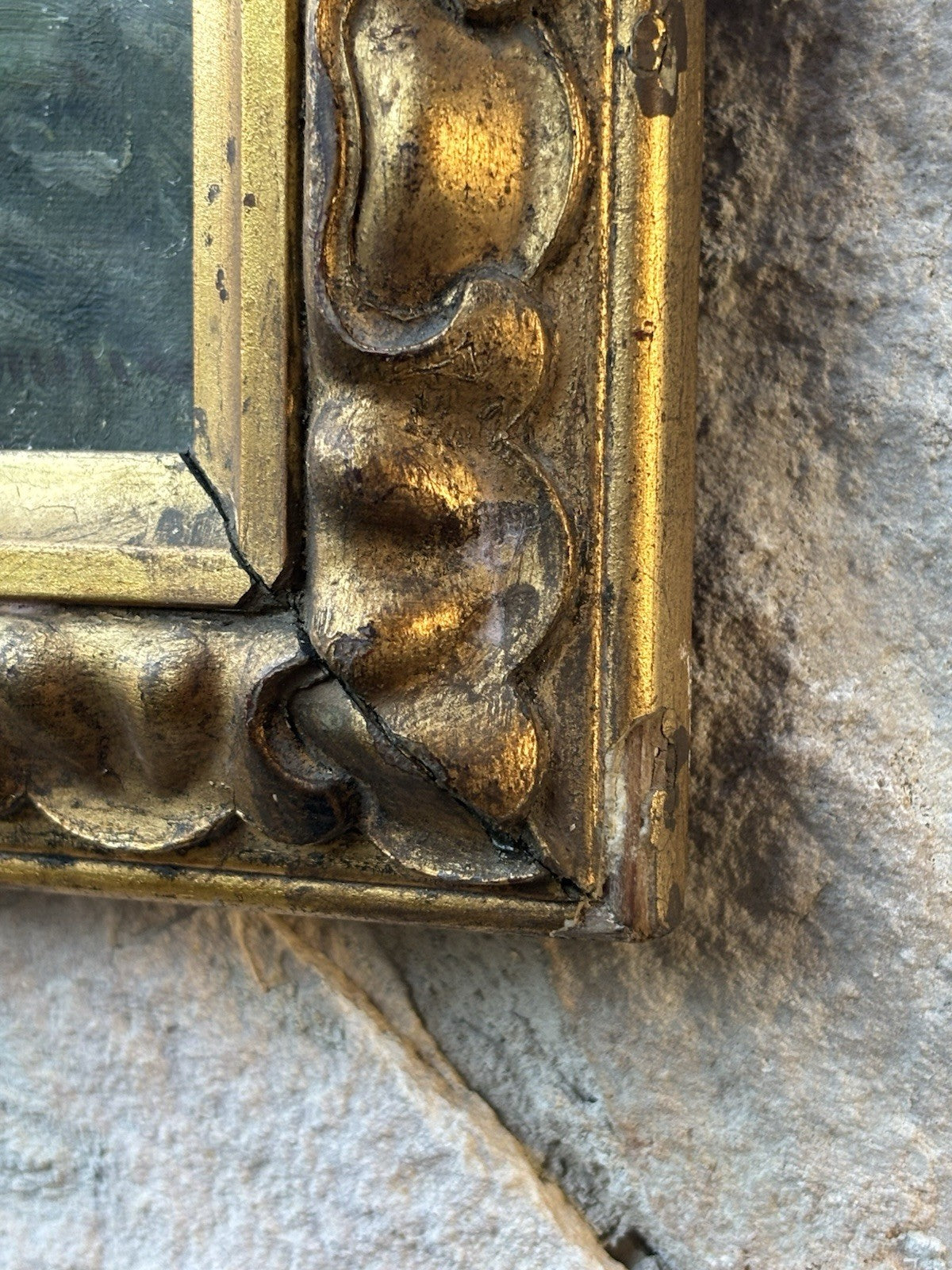 Coppia di quadri antichi -Paesaggi- dipinti a olio