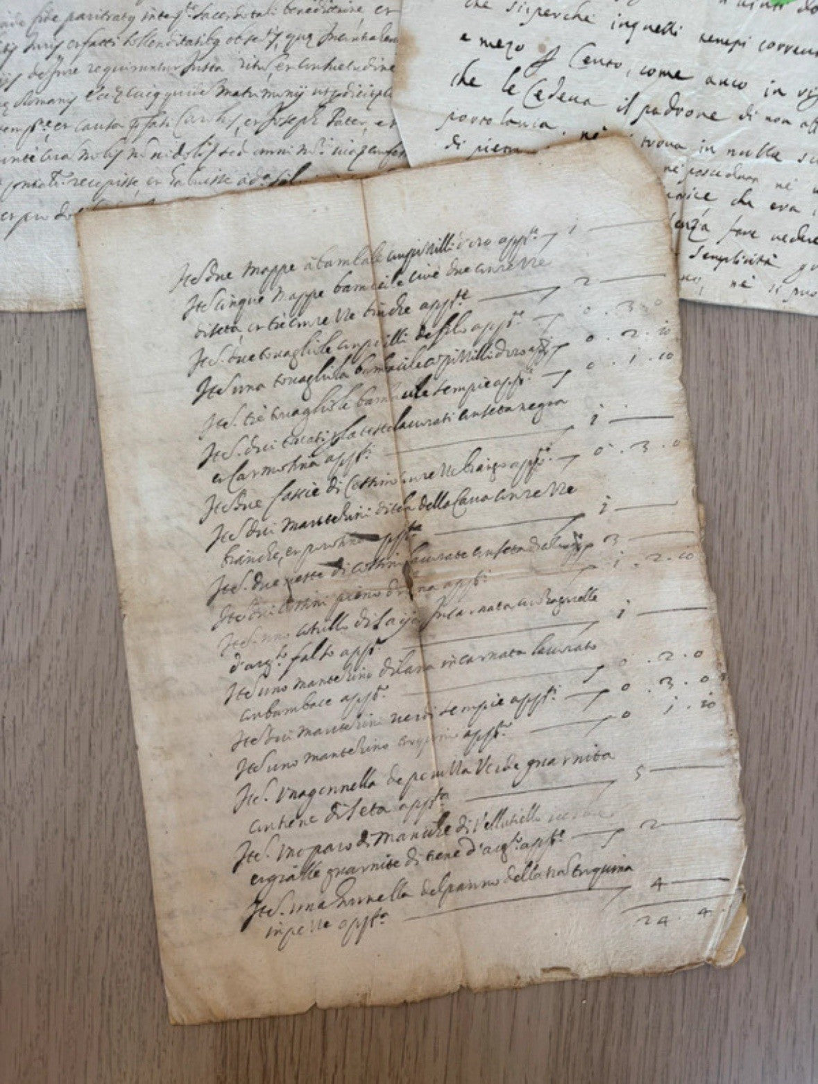 Documenti Manoscritti Antichi