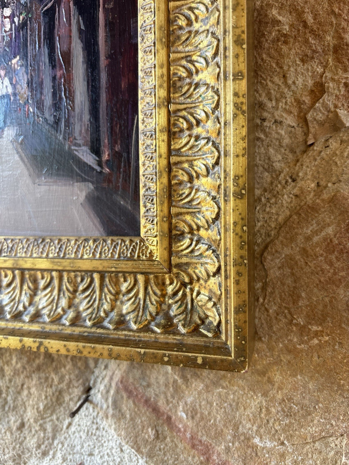 Quadro -Vicolo Di Napoli- Nino D’Amore- dipinto a olio