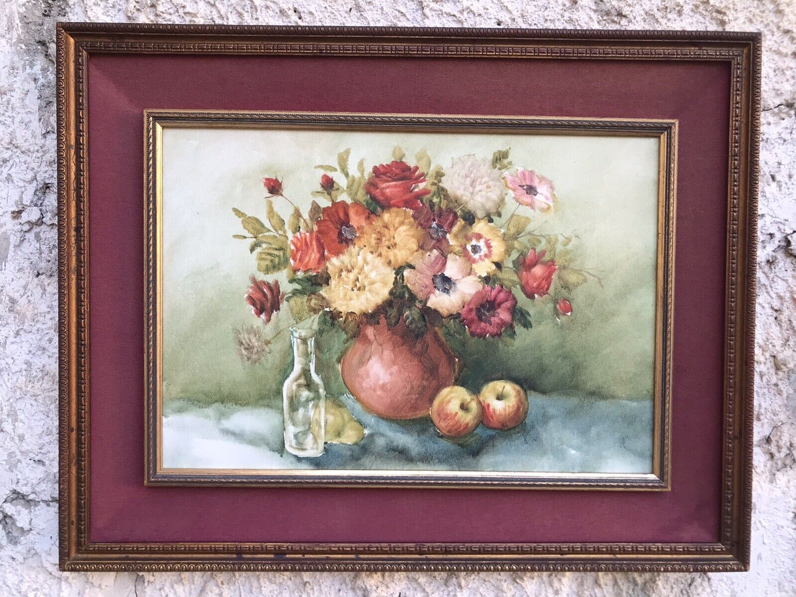 QUADRO VINTAGE - NATURA MORTA- DIPINTO A OLIO SU TELA