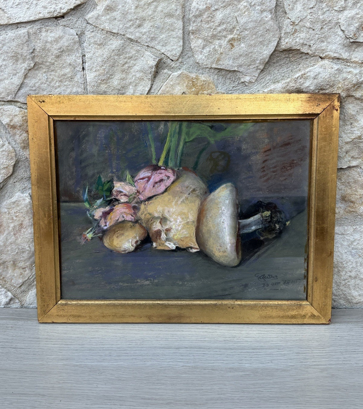 Quadro antico -Natura Morta- Giuseppe Casciaro realizzato a pastello