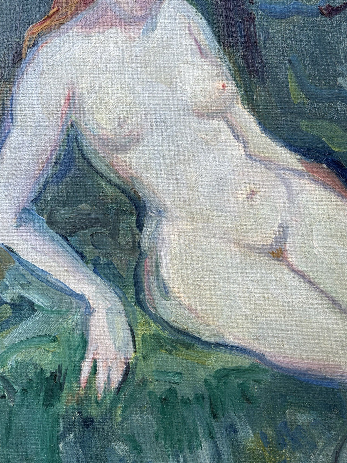 Quadro -Nudo Artistico- Errico Placido dipinto a olio su tela