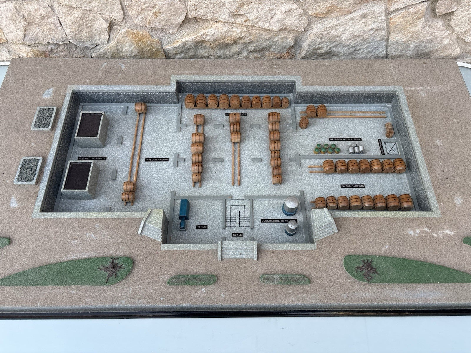 Modello Architettonico Vintage, Oleificio, V.Toffoli E Figli Anni’50