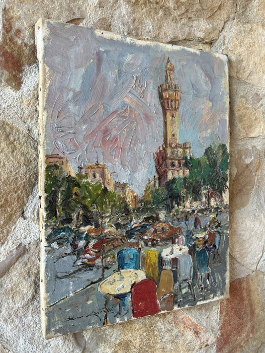 Quadro -Firenze- Rocco Carvelli- dipinto a olio su tela
