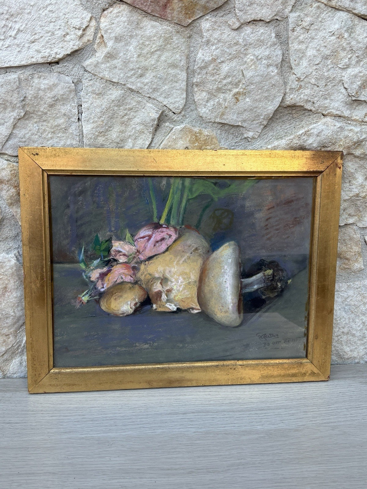 Quadro antico -Natura Morta- Giuseppe Casciaro realizzato a pastello