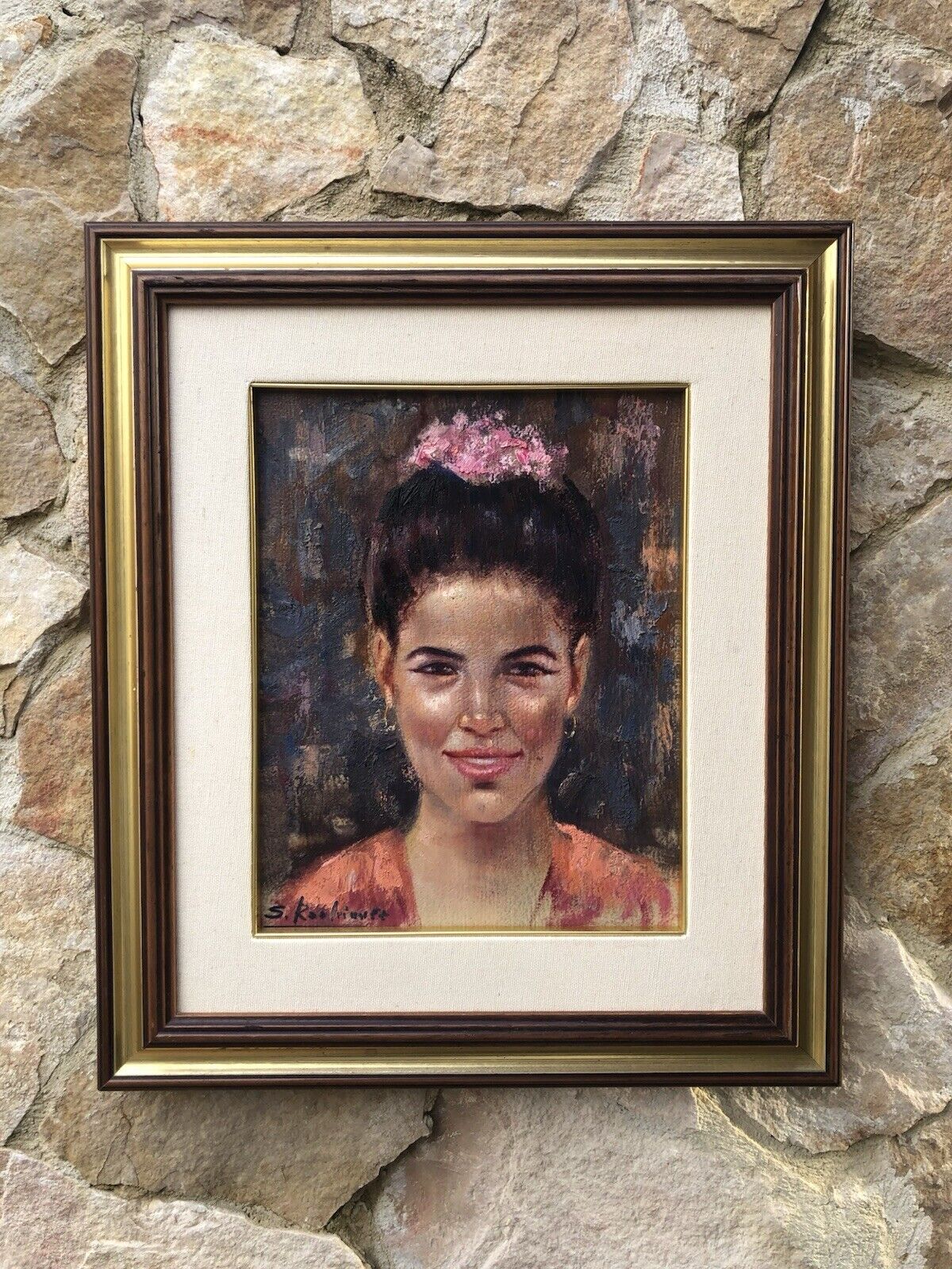 Quadro -Figura Di Donna- dipinto a olio