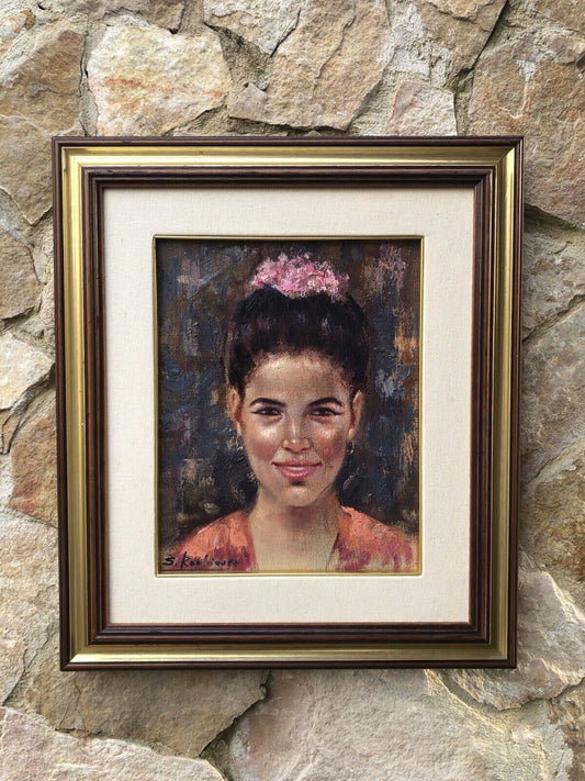 Quadro -Figura Di Donna- dipinto a olio