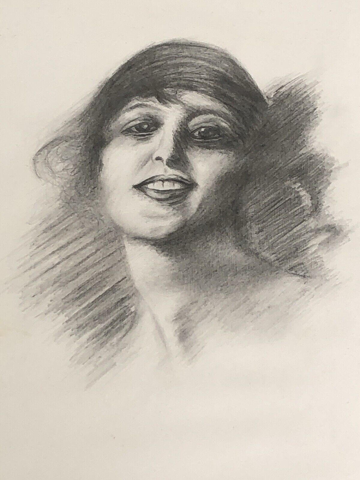 Quadro vintage -Figura Donna- disegno su carta