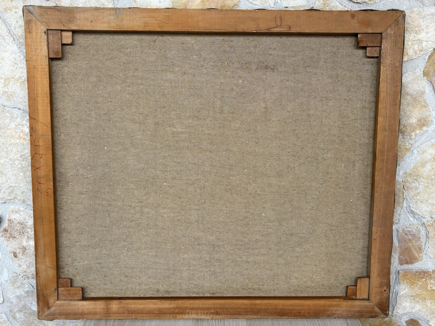 Quadro -Barche Al Porto- dipinto a olio su tela