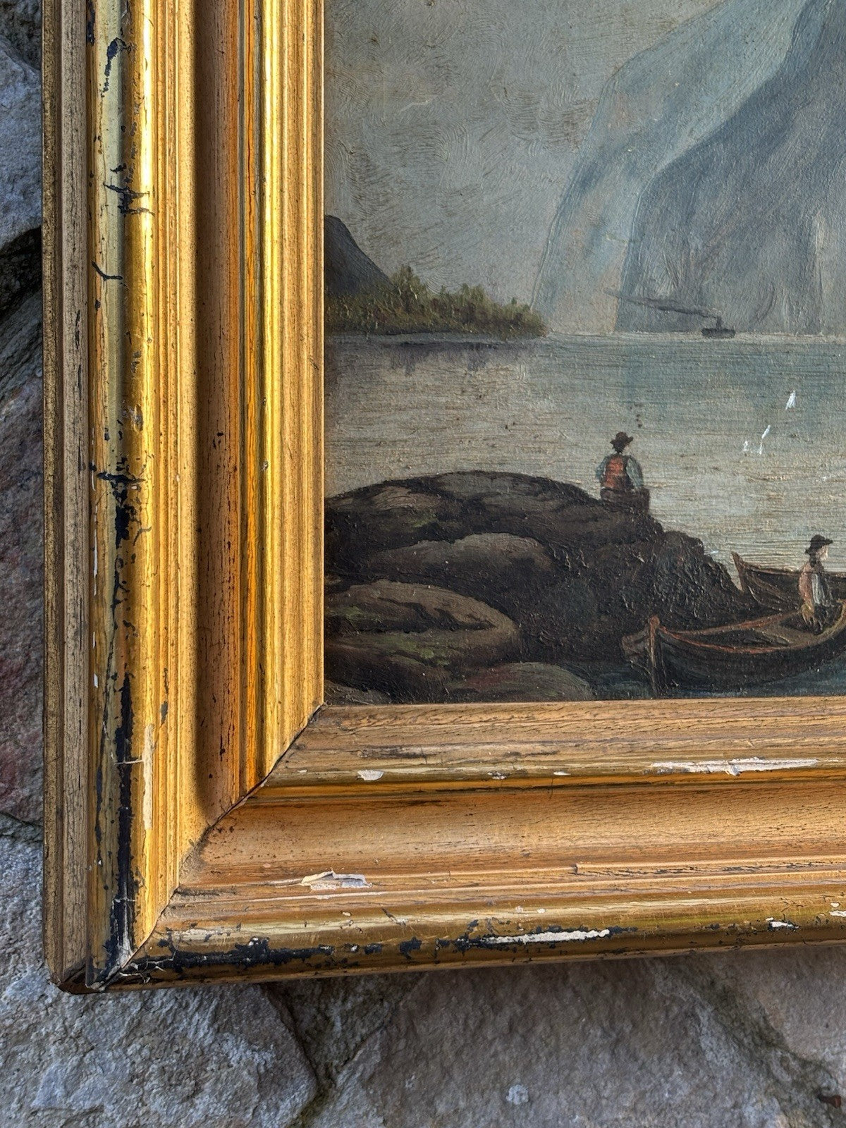 Quadro antico -Paesaggio- dipinto a olio