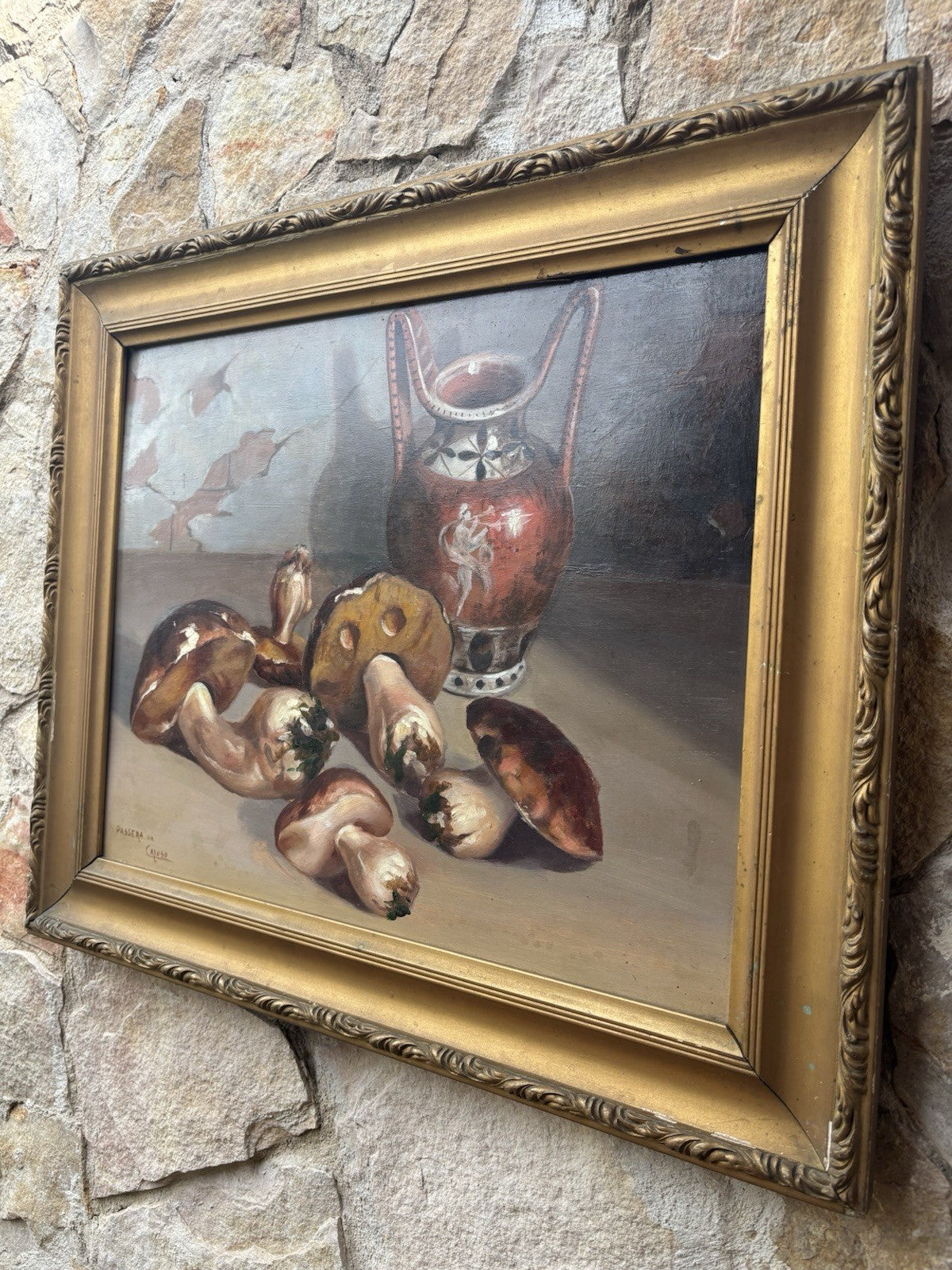Quadro antico -Natura Morta- dipinto a olio su tavoletta