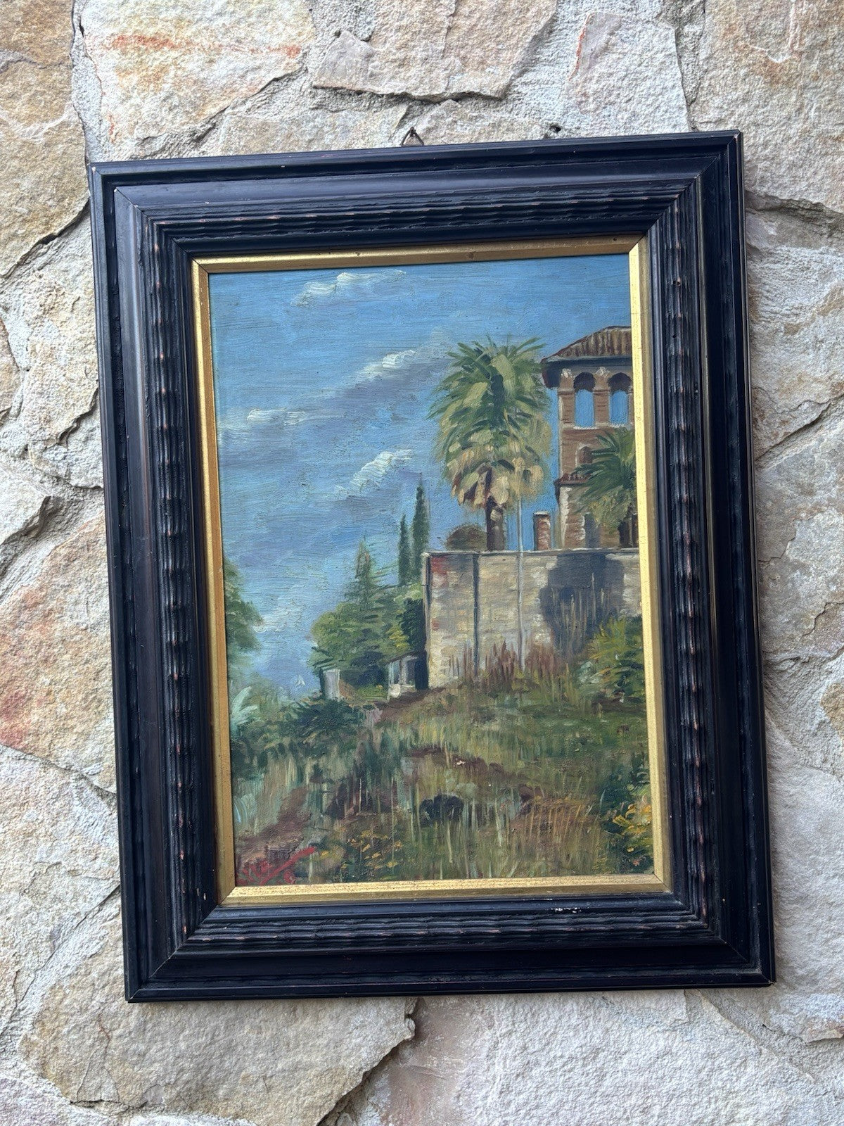 Quadro -Paesaggio- dipinto a olio
