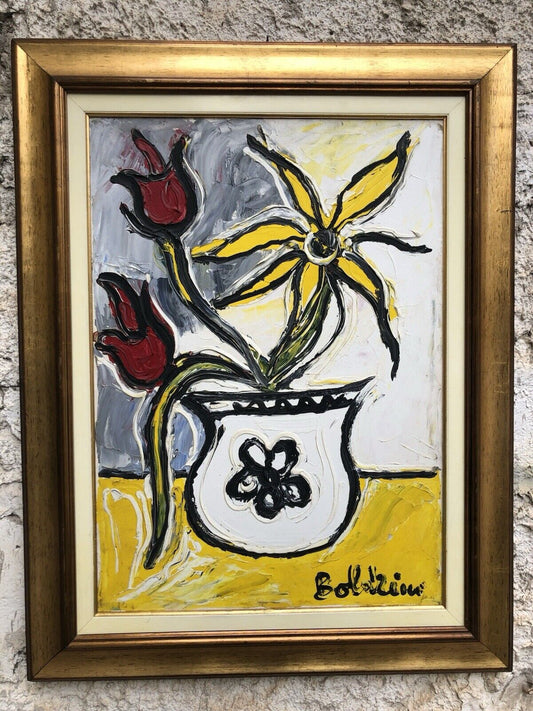 Quadro -Natura Morta- Gustavo Boldrini dipinto a olio su tela