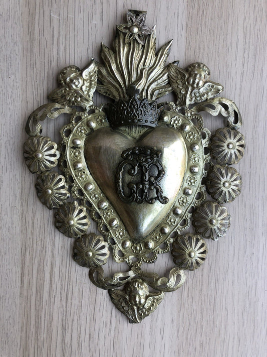 Ex Voto Cuore Sacro PGR In Metallo