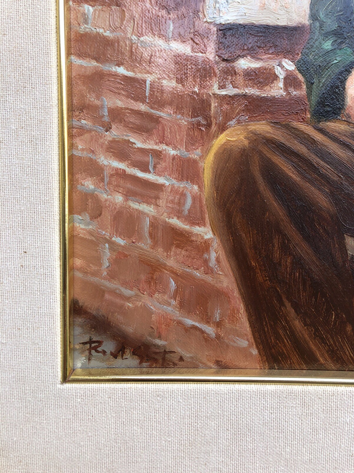 Quadro vintage -Vecchio Signore-dipinto a olio su tela