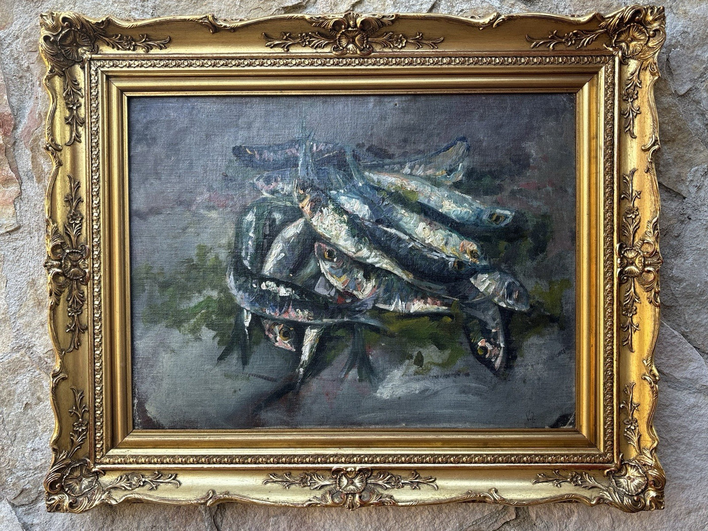 Quadro -Alici- Vincenzo Colucci ? dipinto a olio