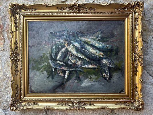Quadro -Alici- Vincenzo Colucci ? dipinto a olio