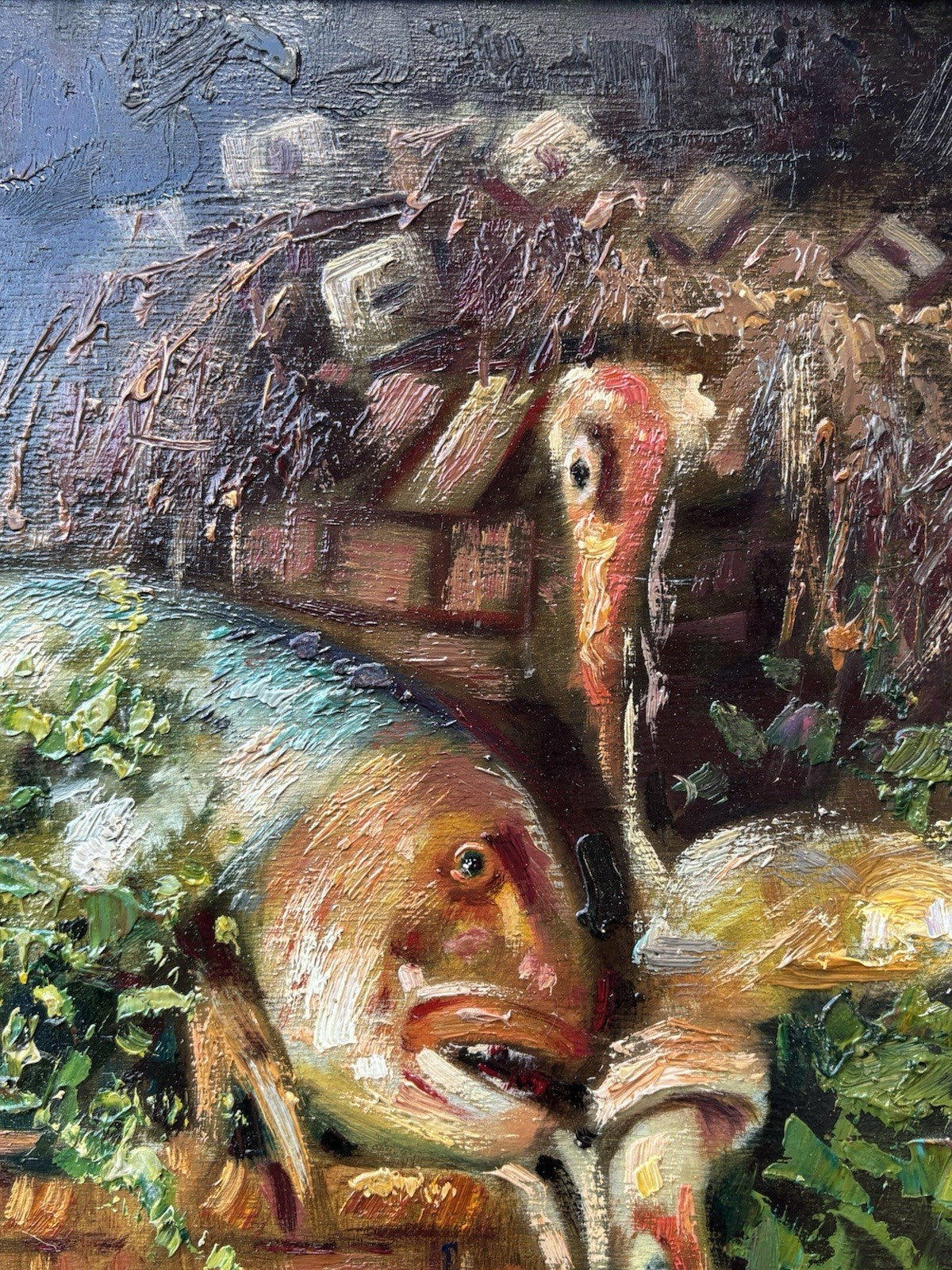 Quadro -Pesci- Salvatore Rodriquez dipinto a olio