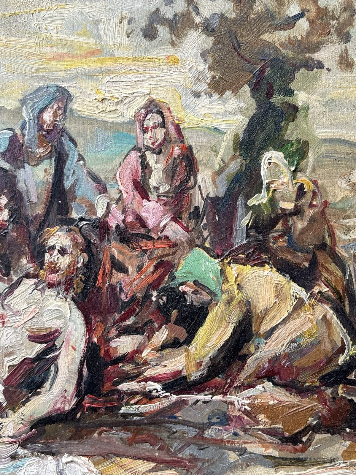 Quadro -Scena Religiosa- Wilken’s Hans Desiderio- dipinto a olio su tavoletta