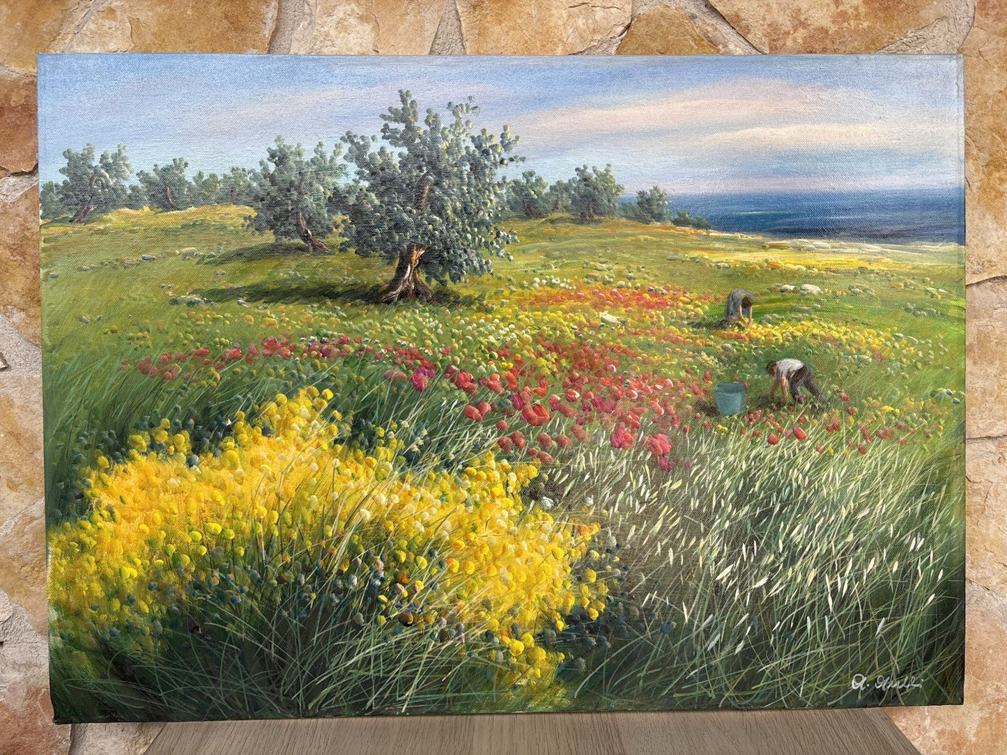 Quadro -Paesaggio- Antonio Anelli- dipinto a olio su tela