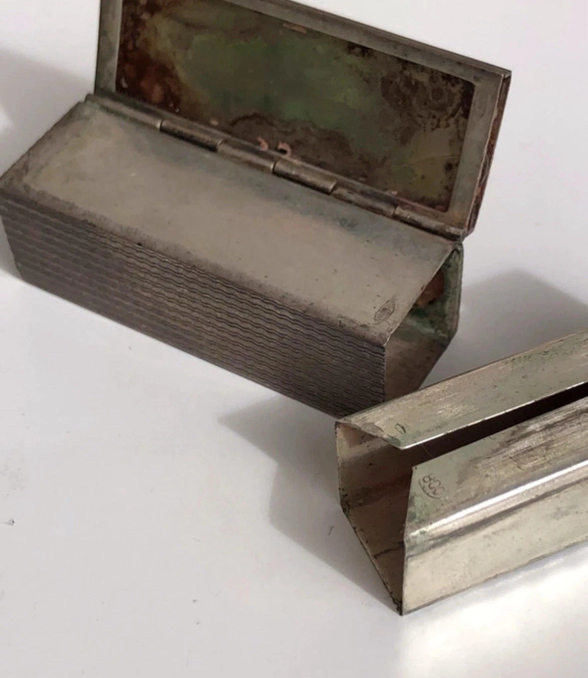 Portarossetto vintage in argento 800