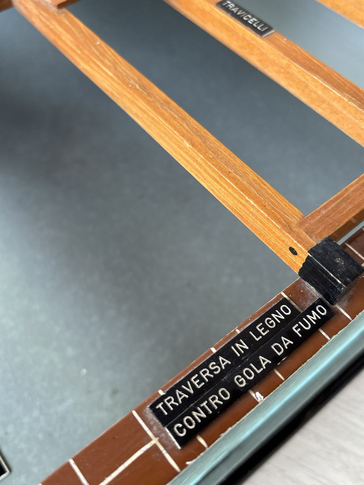 Modello Architettonico Vintage In Legno- V.Toffoli E Figli