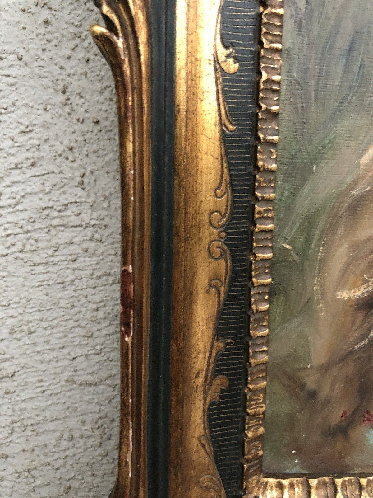 Quadro vintage -Fanciulla- dipinto a olio su tavoletta