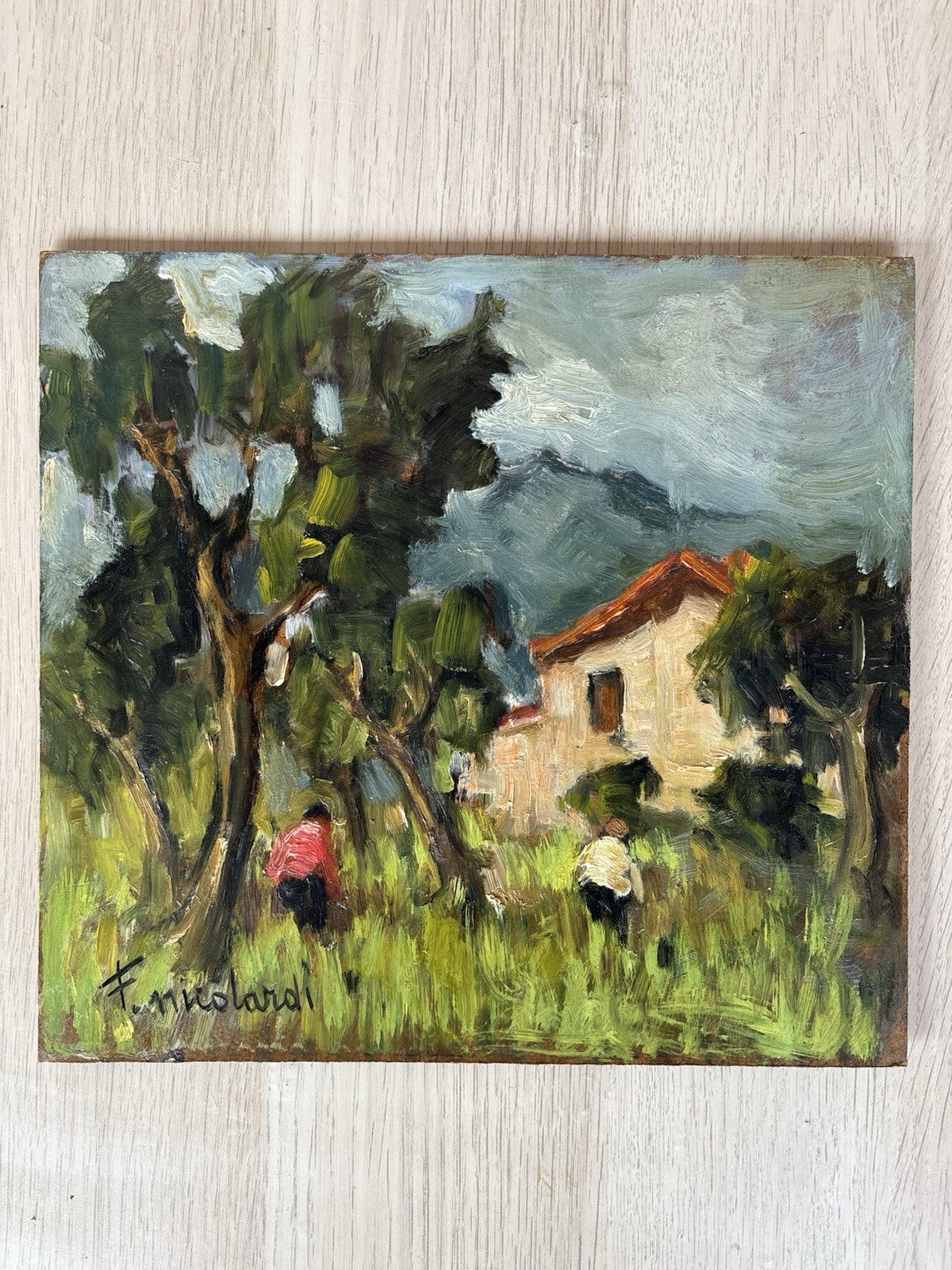 Quadro -Paesaggio- Francesco Nicolardi- dipinto a olio