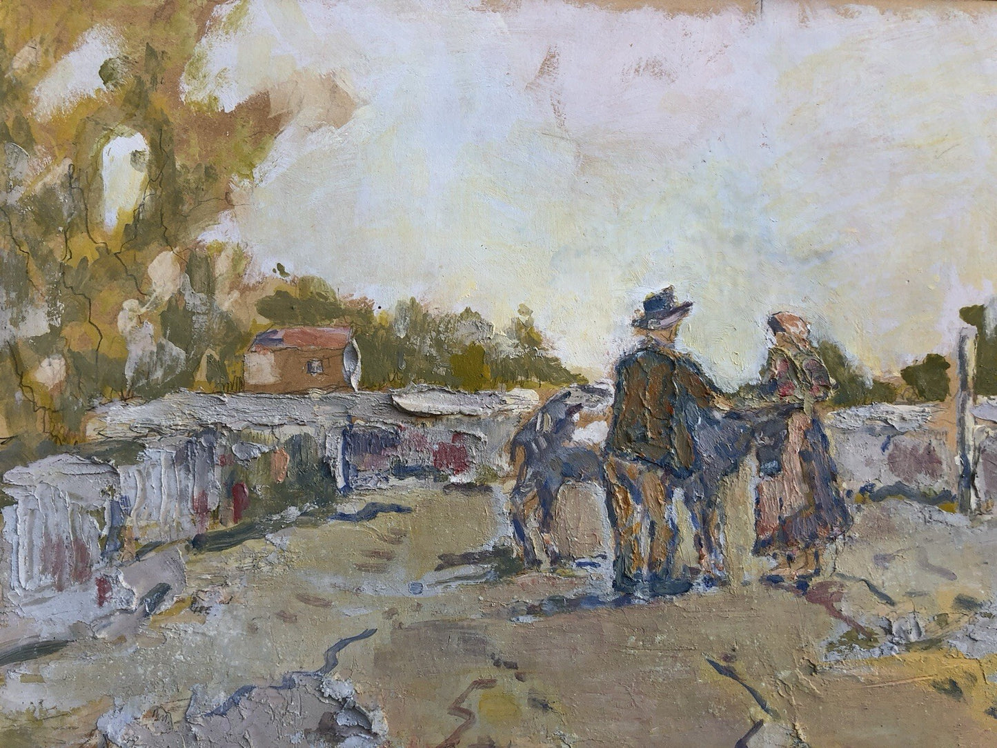 Quadro vintage -Paesaggio- dipinto a olio