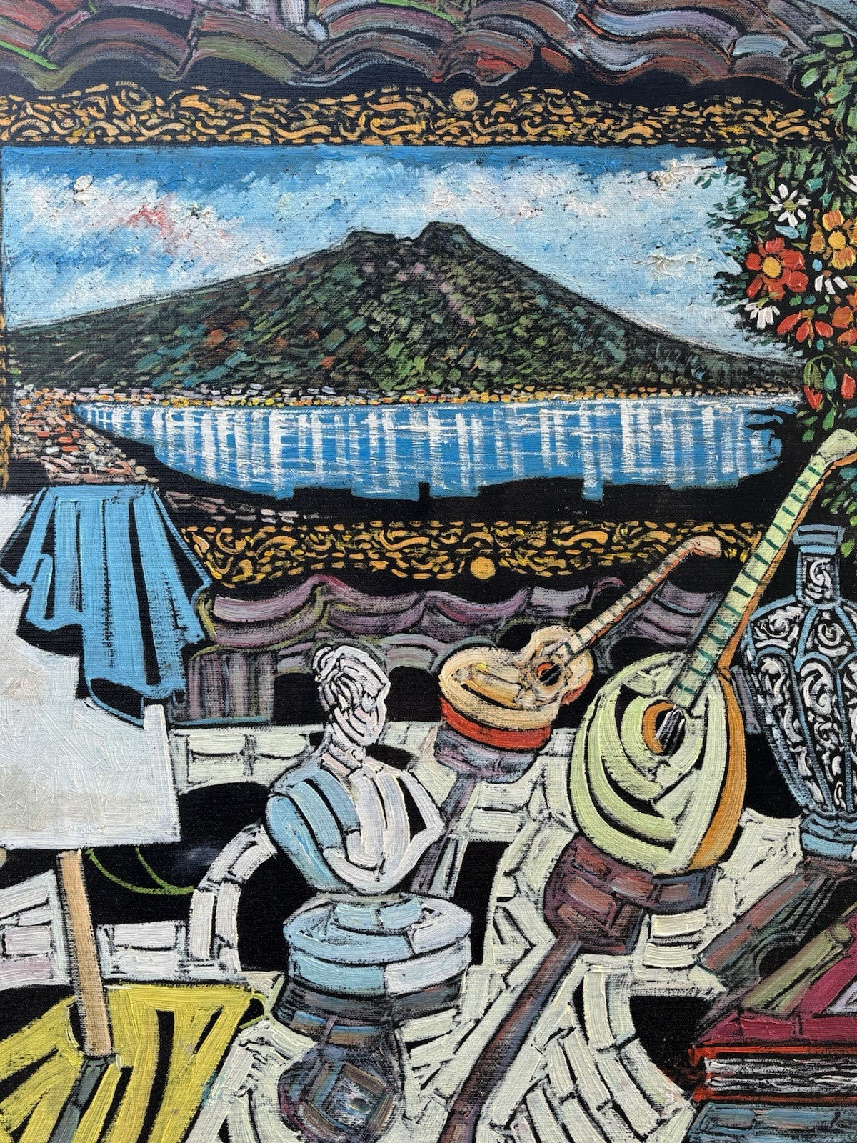 Quadro -Romanticismo- Marcello Piacentini dipinto a olio su tela