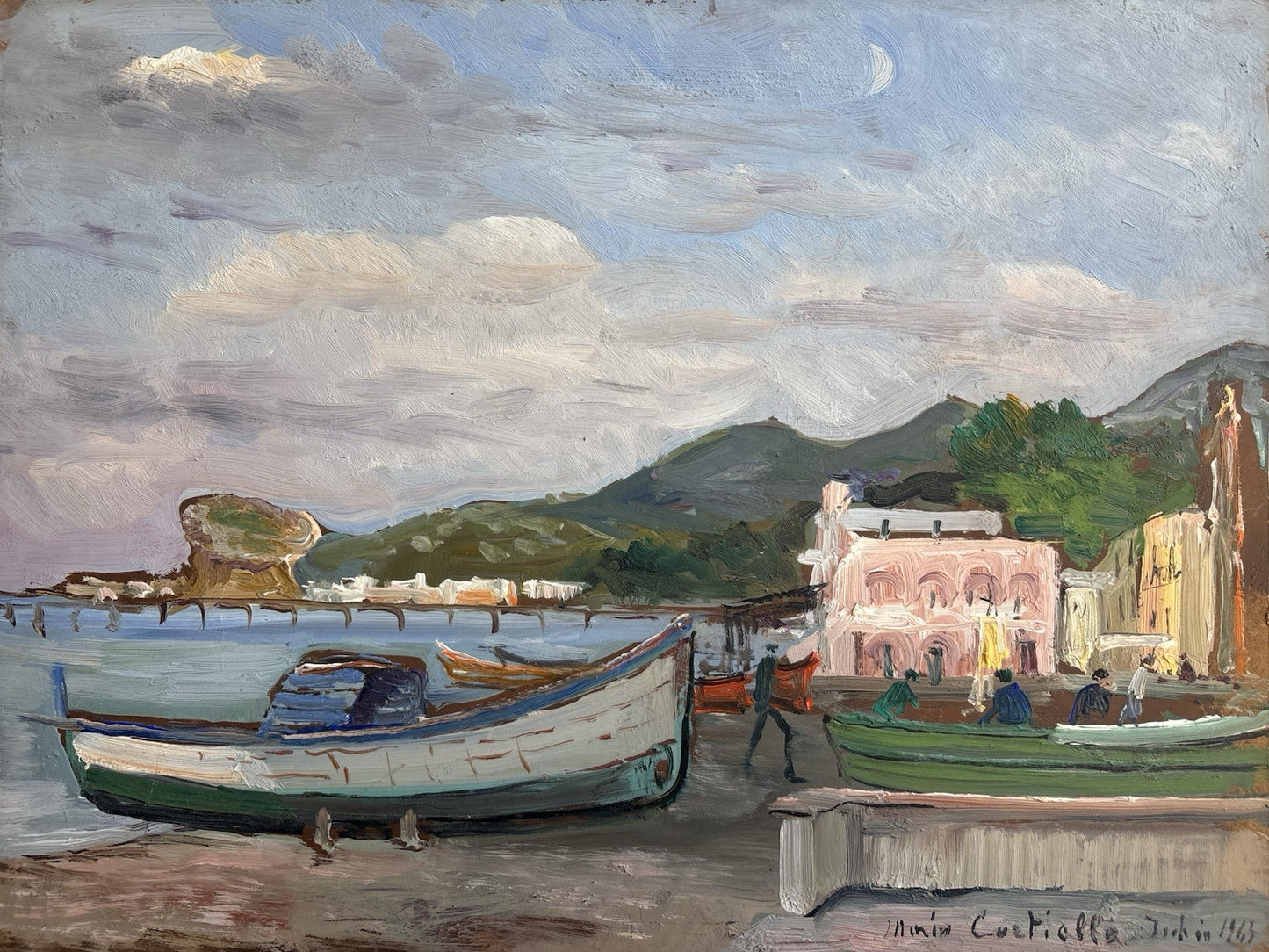 Quadro -Ischia- Mario Cortiello dipinto a olio