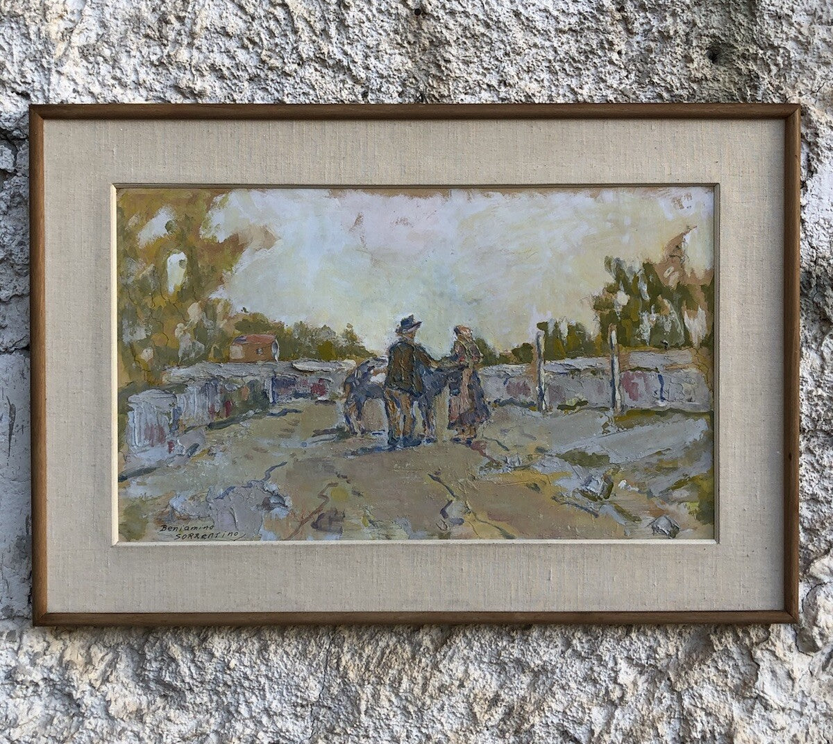 Quadro vintage -Paesaggio- dipinto a olio