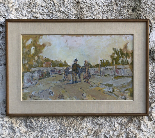 Quadro vintage -Paesaggio- dipinto a olio
