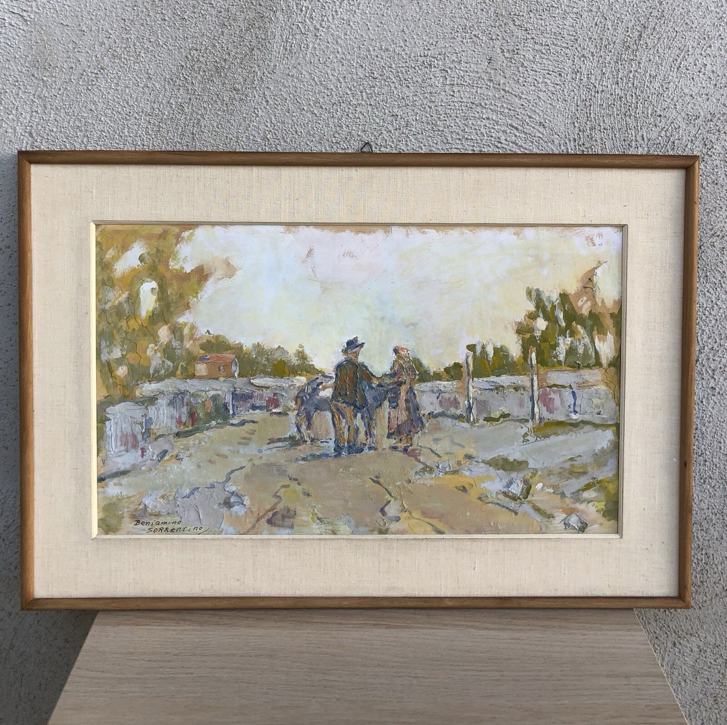 Quadro vintage -Paesaggio- dipinto a olio