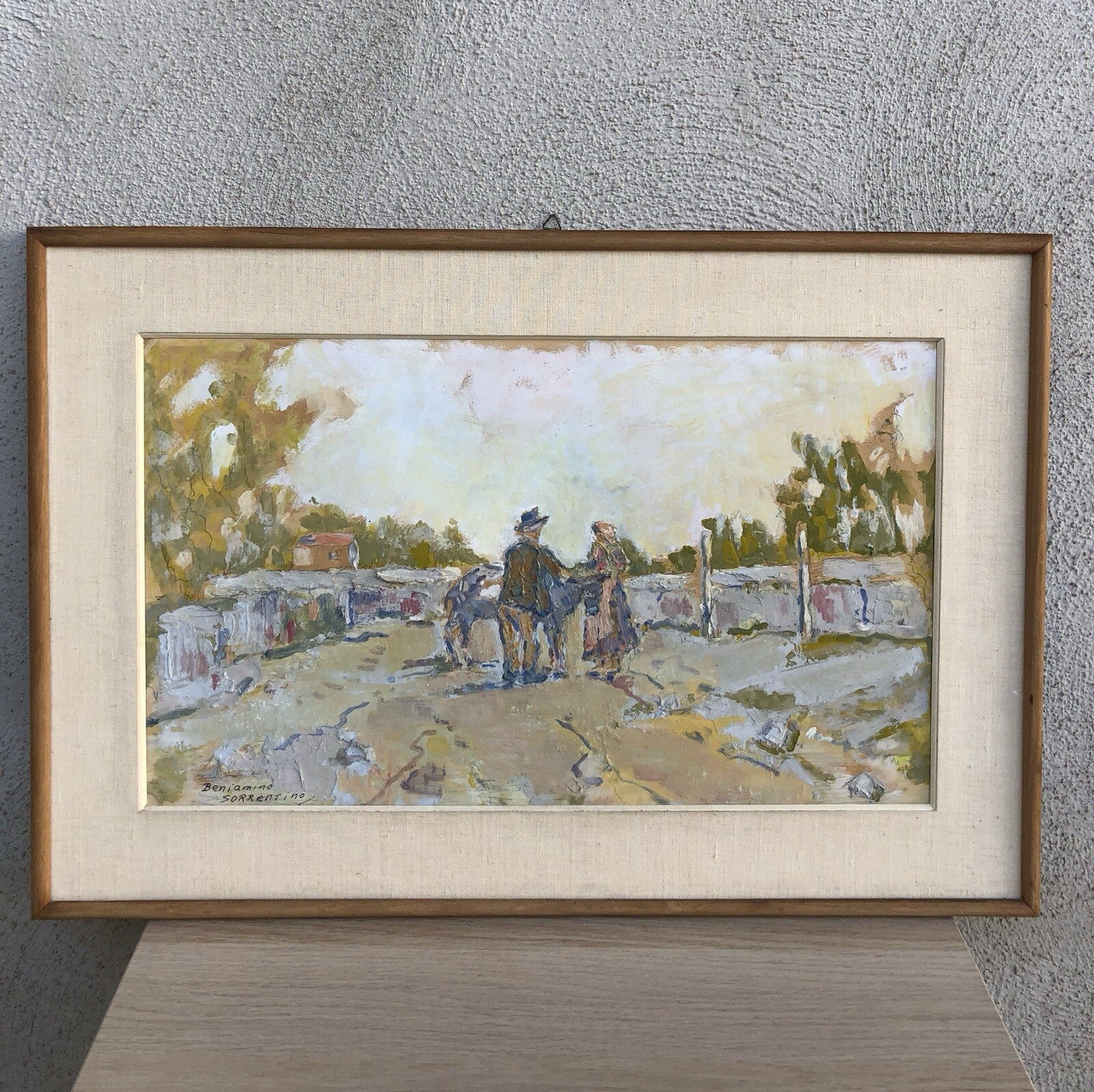 Quadro vintage -Paesaggio- dipinto a olio