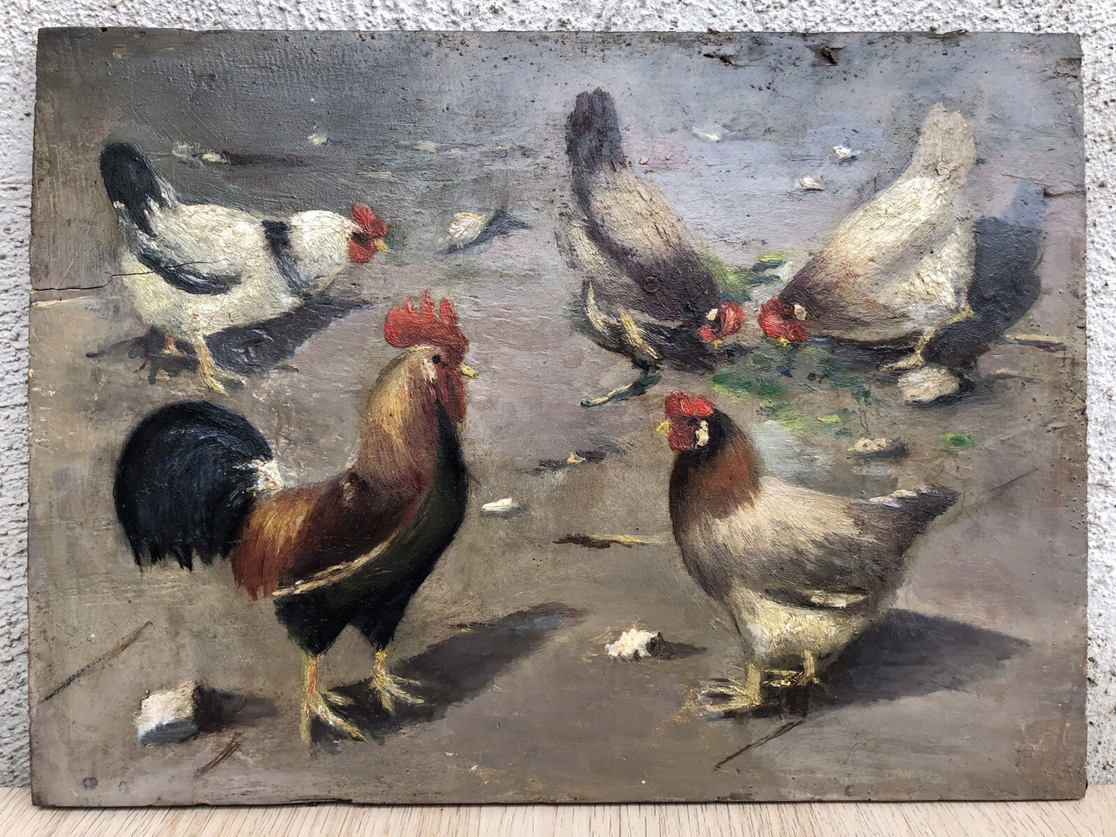 Quadro antico anonimo 800 dipinto a olio su tavola