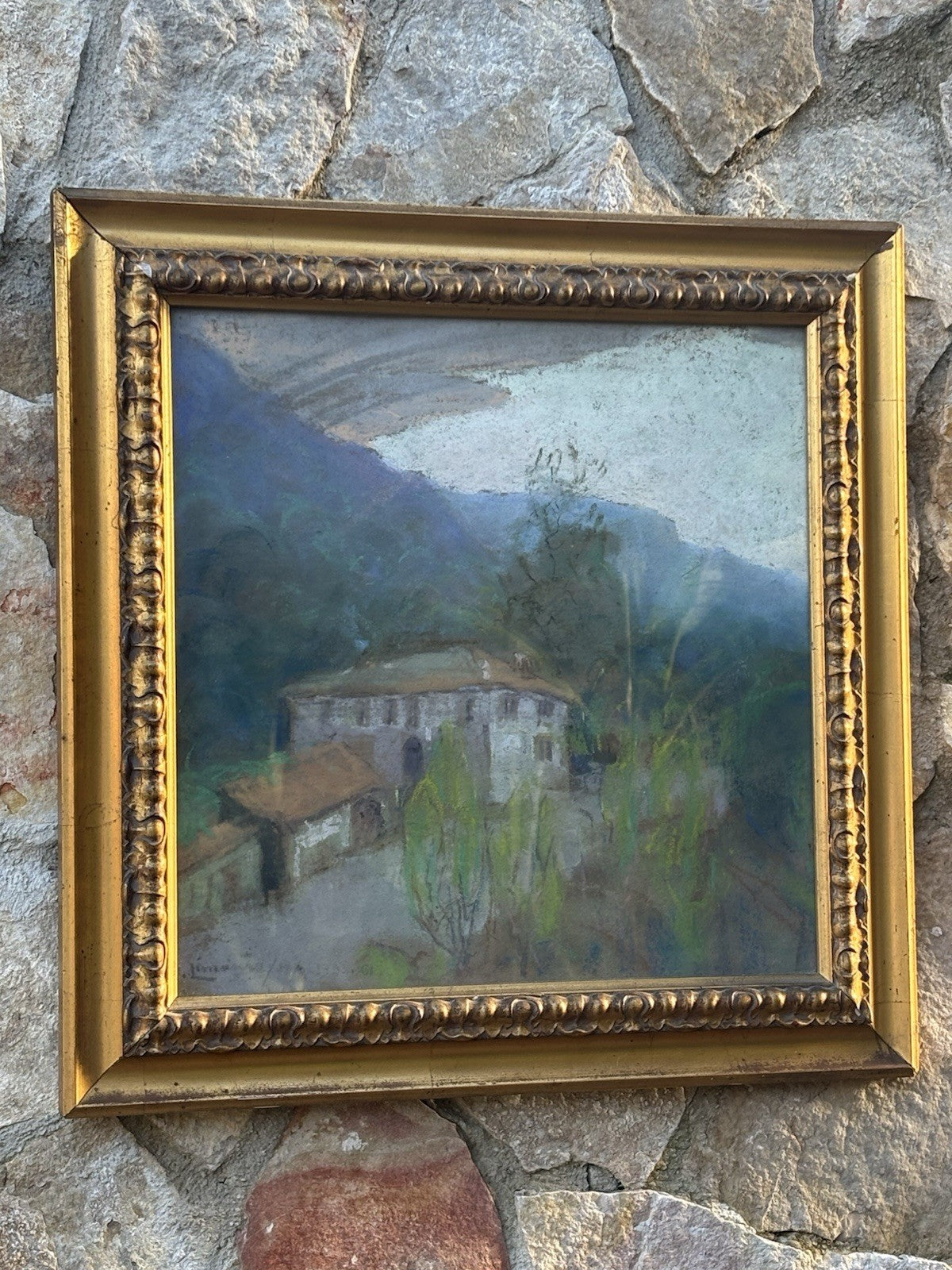 Quadro -Paesaggio- Raffaele Limauro realizzato a pastello