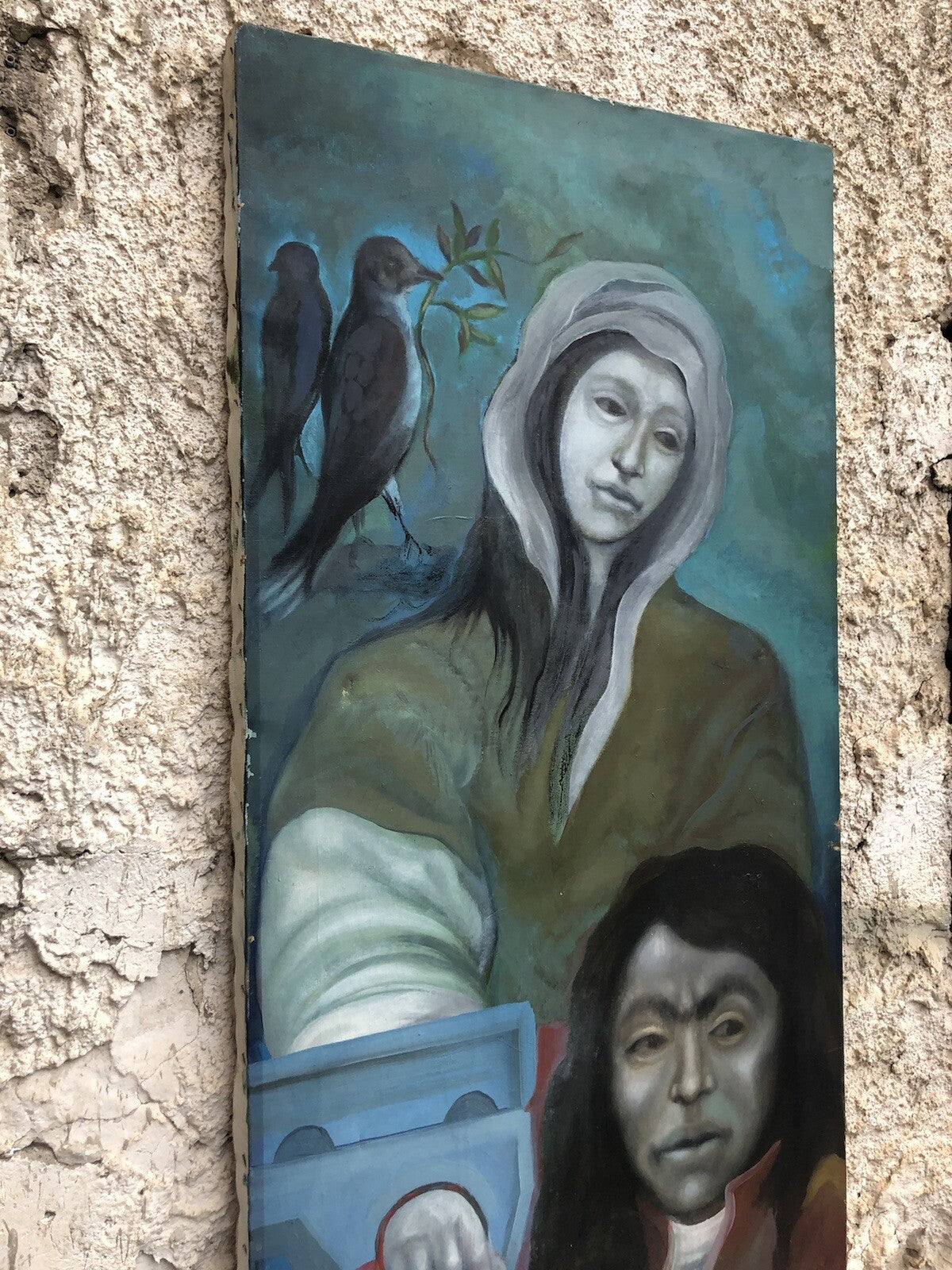 Quadro  -Figure- dipinto a olio su tela