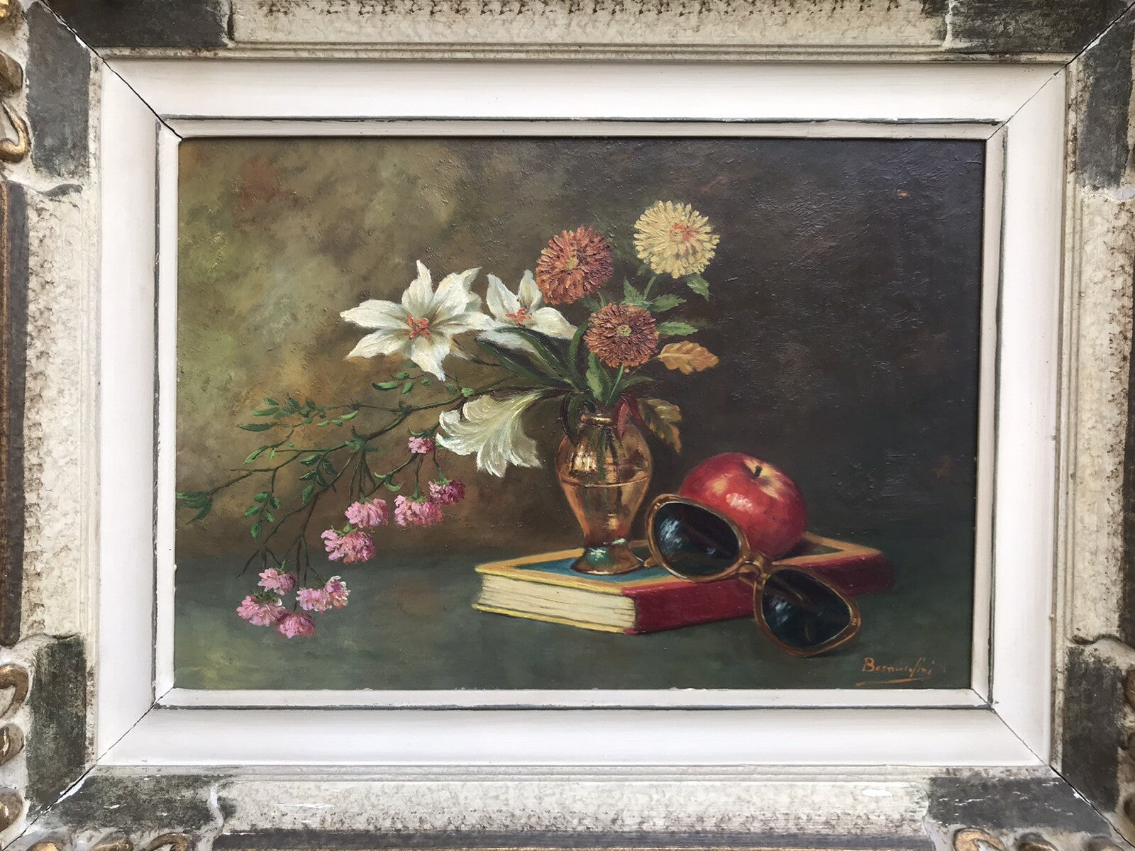Quadro vintage -Natura Morta- dipinto a olio