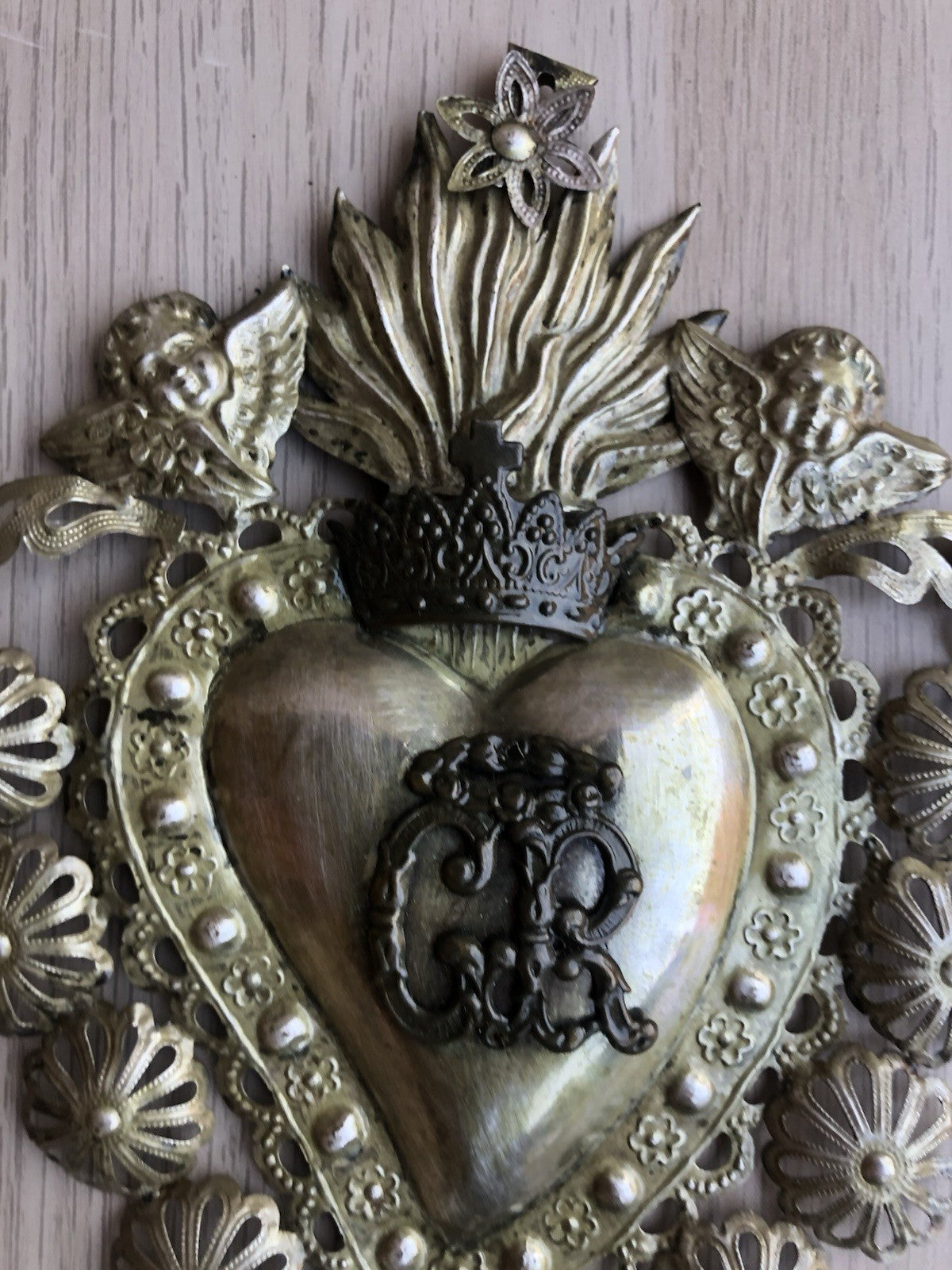 Ex Voto Cuore Sacro PGR In Metallo