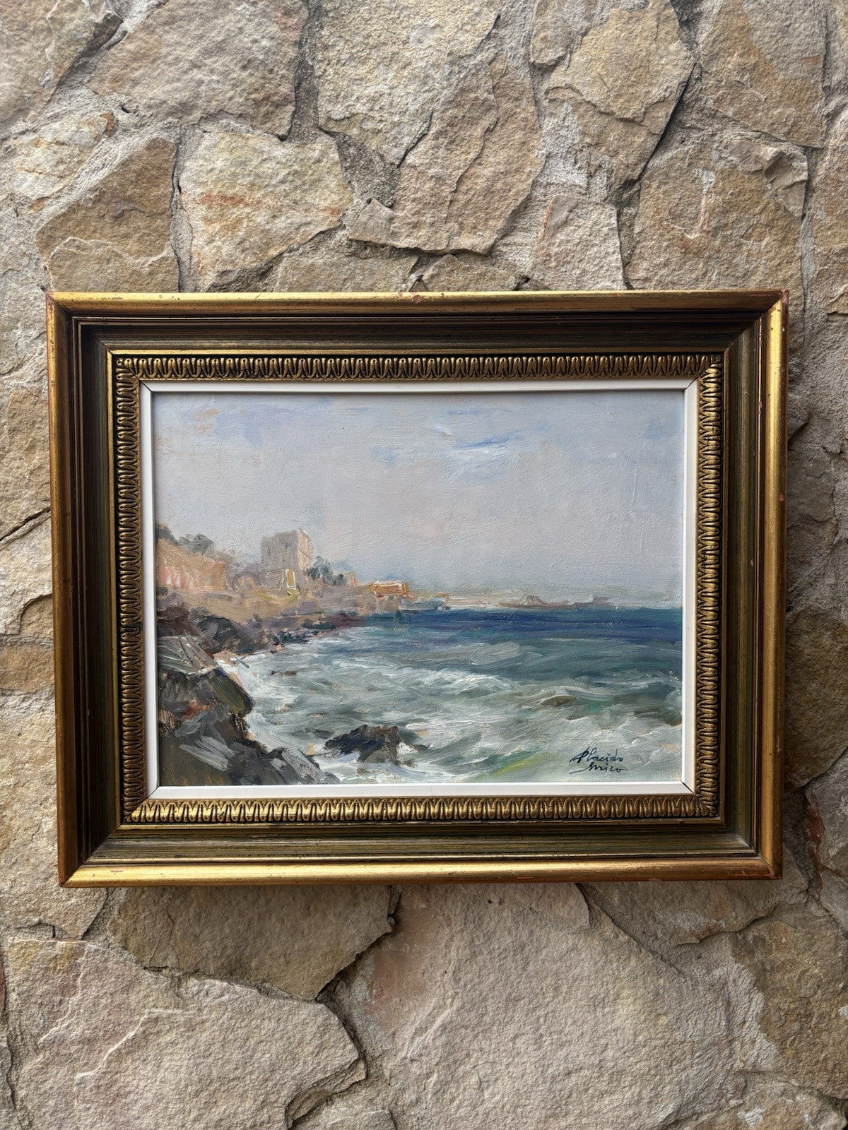 Quadro -Marina- Errico Placido- dipinto a olio