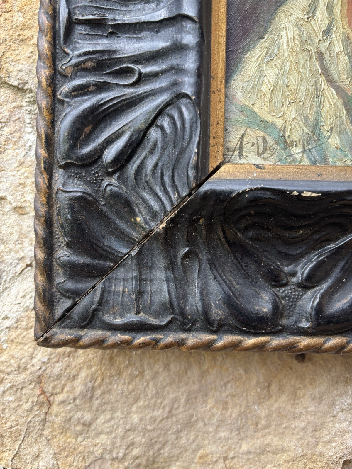 Quadro antico -Figura Di Donna- dipinto a olio